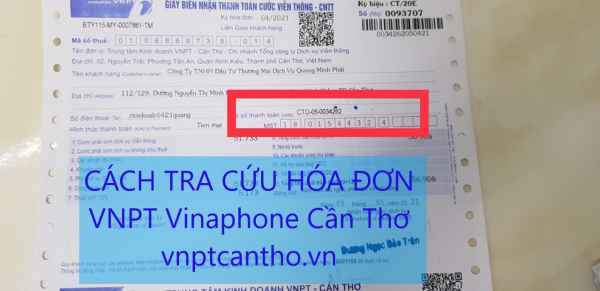 Tra cứu hóa đơn cước điện thoại VNPT Cần Thơ