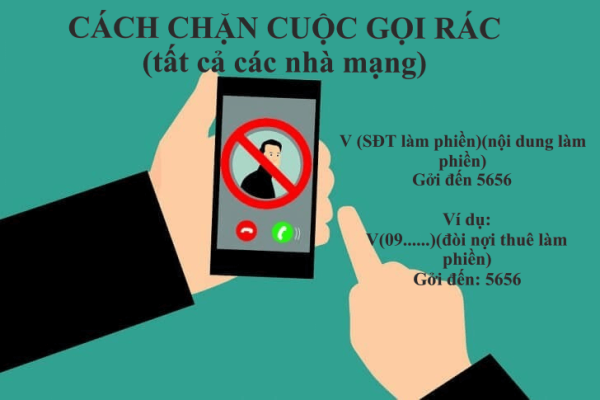 CHẶN CUỘC GỌI RÁC LÀM PHIỀN CỦA TẤT CẢ CÁC NHÀ MẠNG