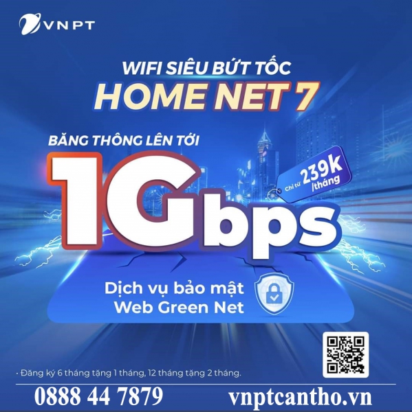 WIFI SIÊU TỐC ĐỘ VNPT CẦN THƠ - TỐC ĐỘ KHÔNG GIỚI HẠN