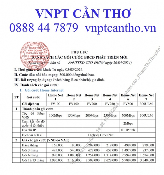 ĐĂNG KÝ LẮP MẠNG WIFI VNPT CẦN THƠ