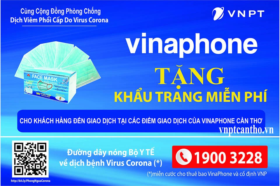 VNPT Cần Thơ vì sức khoẻ cộng đồng, chung tay với khách hàng phòng chống dịch Corona (Virus nCoV)