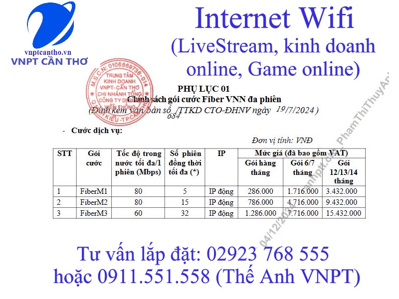 INTERNET WIFI SIÊU NHANH DÙNG ĐỂ LIVESTREAM, BÁN HÀNG ONLINE